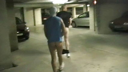 Punished by a bear xxl in a parking