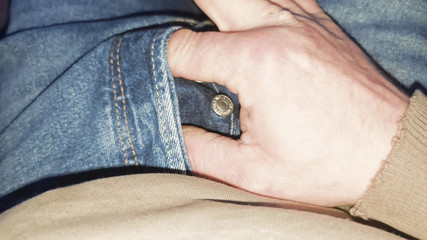 Abspritzen in Levis 501 Jeans