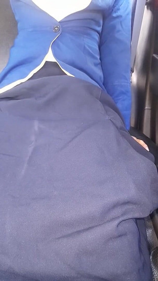 Crossdressing Wearing Woman Bca Bank Uniform