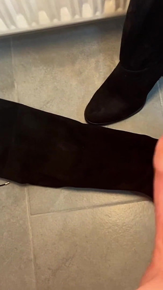 Cum on Step Moms High Heels