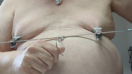 Heavy slap my tits and pinch my nipples