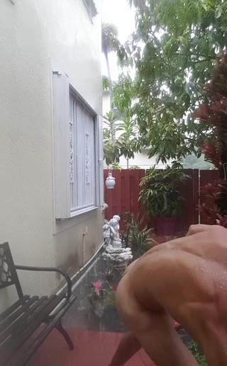 Bet you would like to soap my body in the rain?