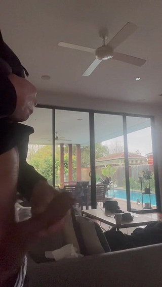 Jerking of Hoping My Next Door Neighbour Sees My Cock