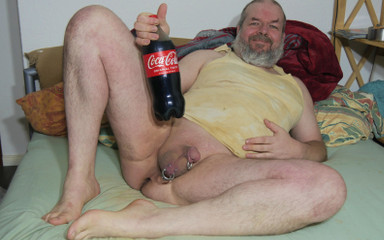 Ice-cold Bottles From the Fridge Into My Ass!