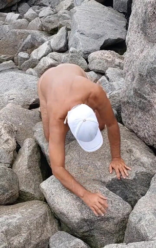 Naked Ladysilva Outdoor Showing off Her Hot Tanned Ass with a Mark