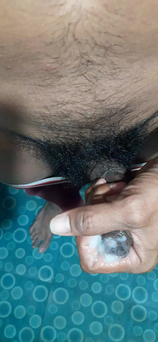 Cumshot Black Big Cock Bathroom Handjob Fuck Indian Man