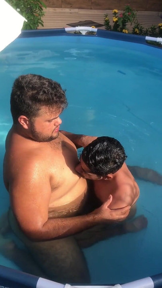 Cousin Sucks Nipples and Fat Gay Sucks Cock