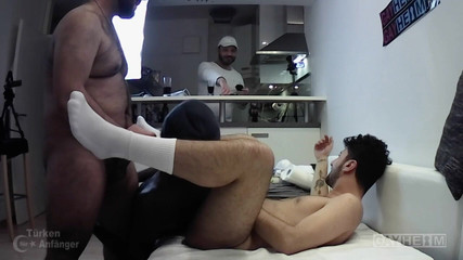 German Arab Bareback with Black Apprentice (actioncam)