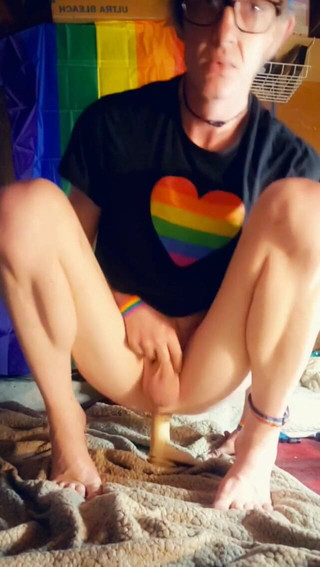 Bouncing on My Dildo