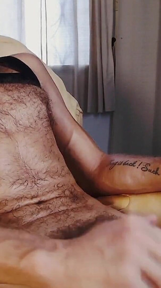 Cum in sock with cock ring on