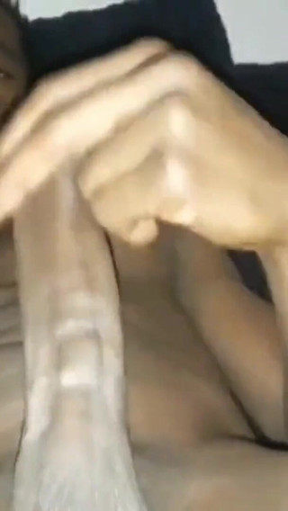 Nata4sex on the sofa stroking my big black cock