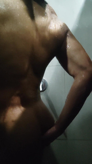 Hot Latin Guy Loves to Touch Himself in Shower