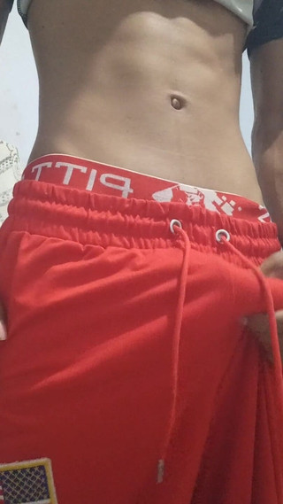 Young Man Showing the Volume of His Dick