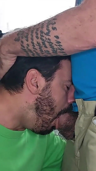 Old Mature Hung Big Cock Repairman Is Fixing the Washmachine for a Horny Couple