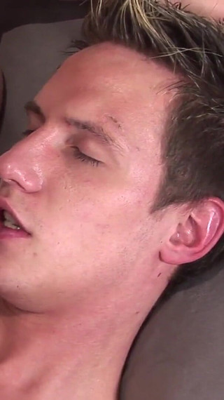 Exclusive video Bareback: Sensual dark-haired guys toast having a good fuck