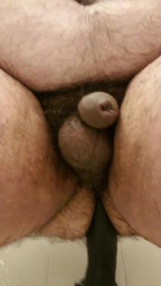 Belly Jiggles and Dildo in Shower