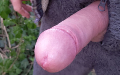 Close up Creamy Cum in the Woods - Rockard Stepdaddy