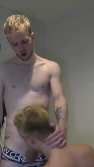 The blond twink Adam Power used raw by Jamie in jockstrap