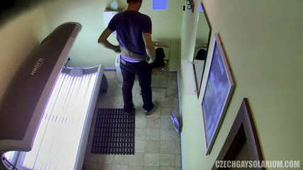 Czech Gay Solarium 21 Hot Twink Gets Caught in the Solarium