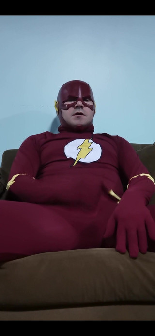 The Flash Cosplay Jerking off