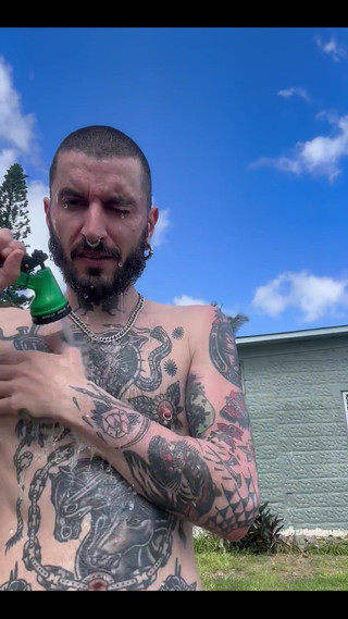 Uploaded Again with a Different Caption: Shower in the Garden. You Need to Comply with the Rules