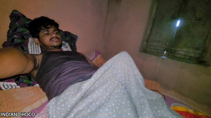 Horny Indian Boy Waking up with His Big Hard Cock