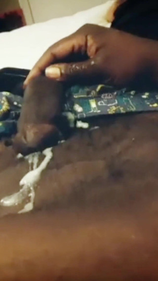 Stroking My Big Cock Amazing Long Cumshot