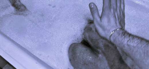 Petite Beautiful Femdom Sissy Gets Ready for Hot Fucking with Stepdaddy by Washing Her Anus.