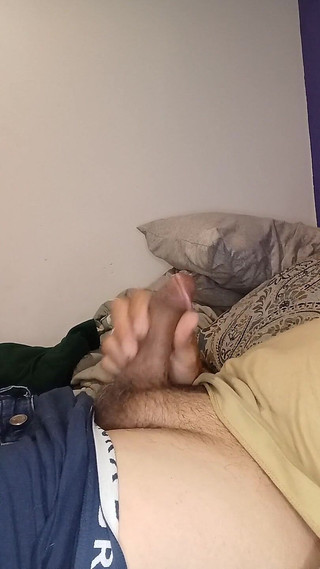 Hlywdjay in Underwear and a Puddle of Cum