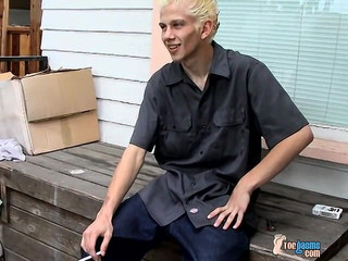 Str8 Boy Foot Show Outdoors