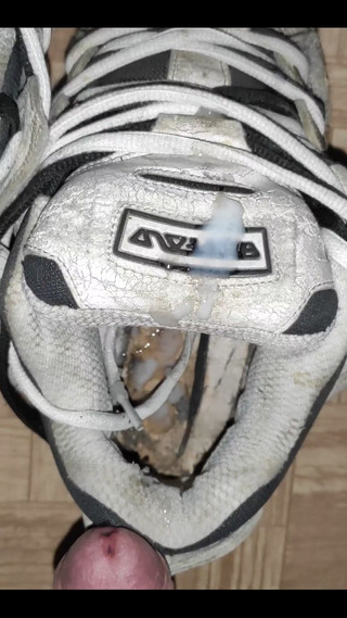 Load & Cum on Buffalo Sneakers