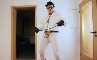 White Lycra Cowboy 1 (cumshots)