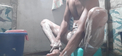 Bathroom Shower Home Indian Man Fuck