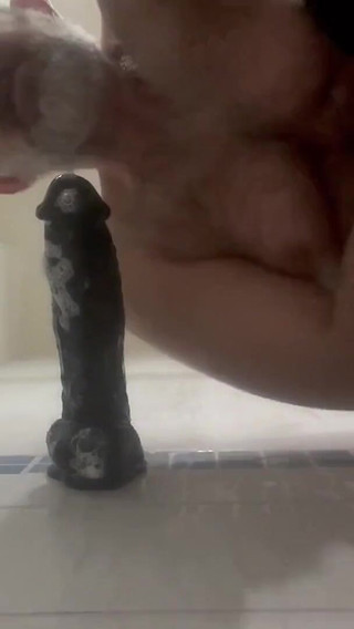 Fun with 24cm Dildo