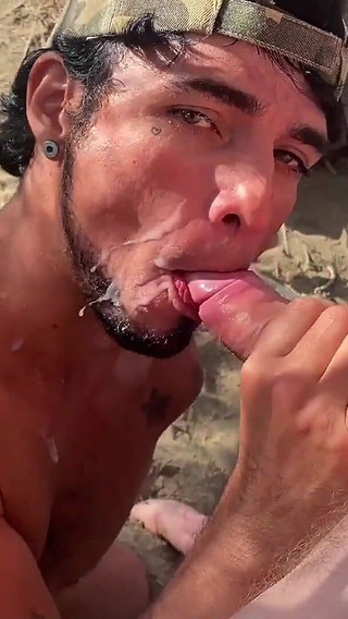 Leo Bulgari sex and cum on the beach with his friends the bleshporn - part 2