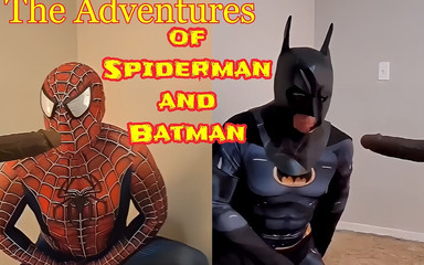 Spiderman and Batman Join Forces to Overtake Monster Cocks with Their Big Cocks and Big Cumshots
