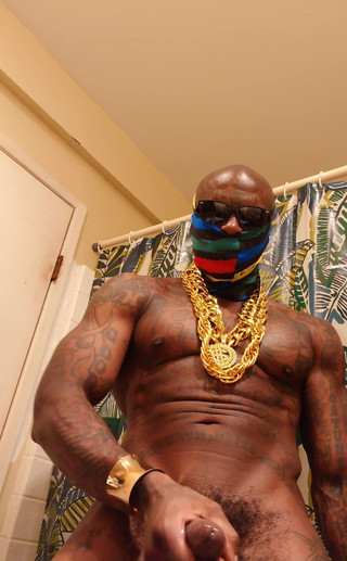 Stroking His Huge Cock Cumming I'm Provoking You