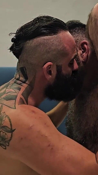 Master's Cock Fucks Juicy Hairy Hole. Bearded Master Fucks Robhairy