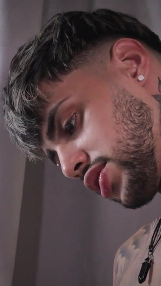 Blowjob Facial Hot Tattooed Stud Inked Mike Using Magic C Sweet Twink Mouth and Covering His Face in Thick Cum