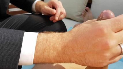 Man in Suit - Backyard Suck and Cum