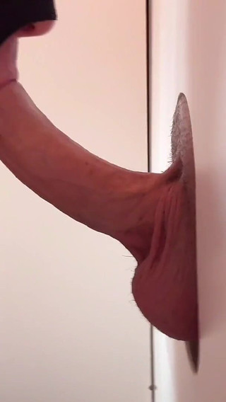 His Xl Cock Appears at the Gloryhole, and I Take It All