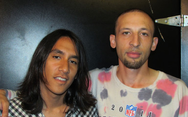 Hot couple of nice guys fucking their asses in the black room