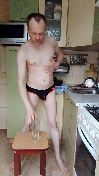 Lanatuls - Moscow Anal Slut and Whore Jerk-off on Underwear Piss and Cum Swallow