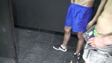 Slut suck 2 XXL cocks in glory holes and fucked