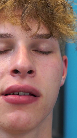 Bubble Butt 18 Year Old Roughly Strokes His Huge Cock with His Hand