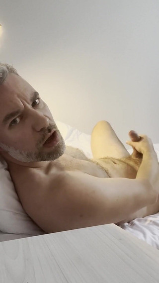 Stepdaddy Jerks off and Finishes Handjob with Cumshot