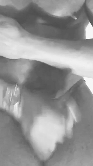 Black & White Black Muscle Daddy Edging and Cum