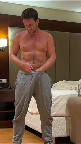 Tim Blesh Showing off His Dick in the Hotel Room