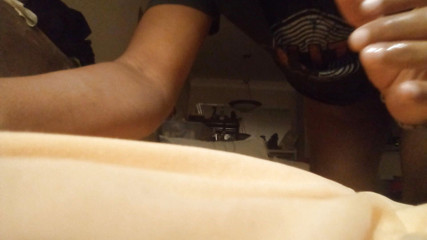 Black Ass up with Asshole Wet and Penetrated