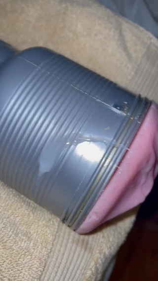 Hot Str8 Stepdaddy Cumming in His Fleshlight.